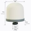 Huining Ceramic Dome Water Filter with Coconut Shell Activated Carbon Inside, for Water Pre-Filtration Unit Filter Media Replacement 0.15 to 0.5 Micro